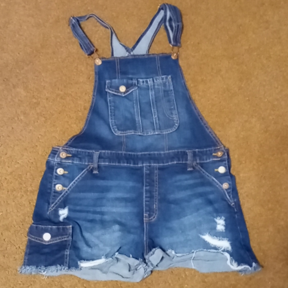 Jean Overall Shorts